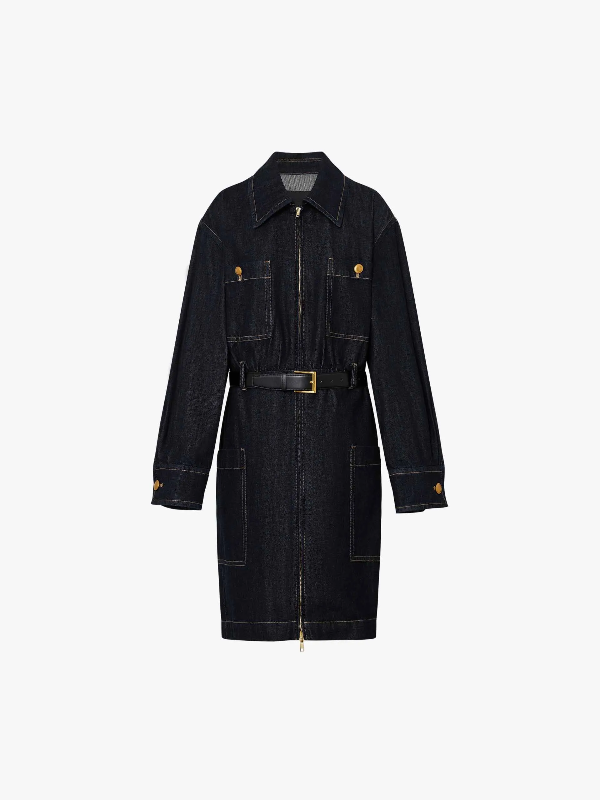 Relaxed Cotton Denim Dress