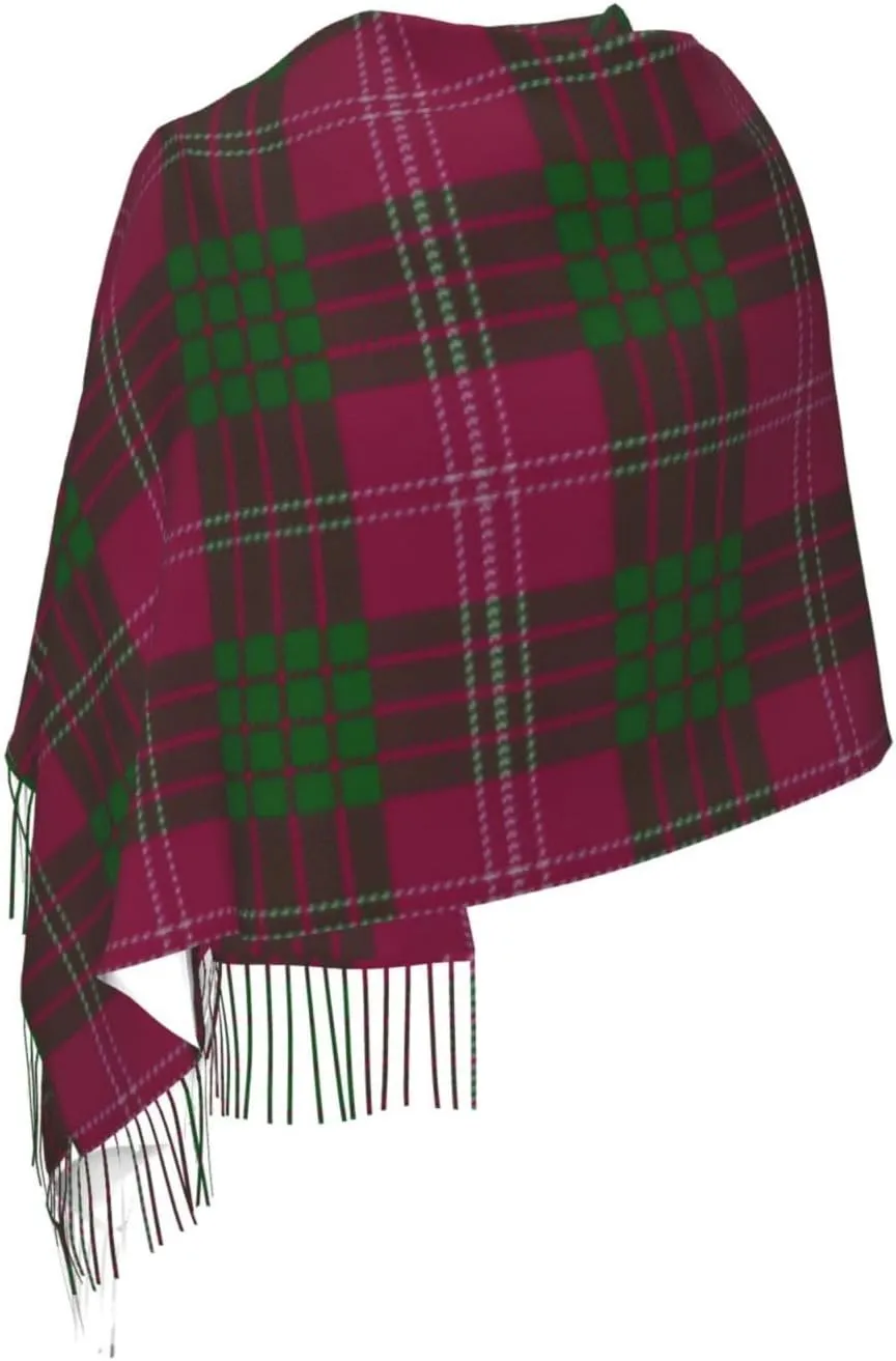 Scottish Clan Guthrie Tartan Plaid Imitation Cashmere Tassel Scarf Winter Scarf Autumn Softest Classic Warm