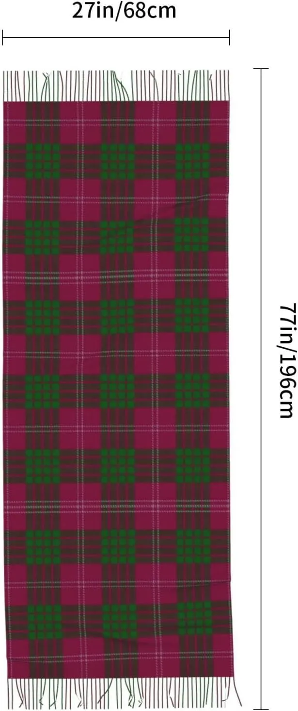 Scottish Clan Guthrie Tartan Plaid Imitation Cashmere Tassel Scarf Winter Scarf Autumn Softest Classic Warm