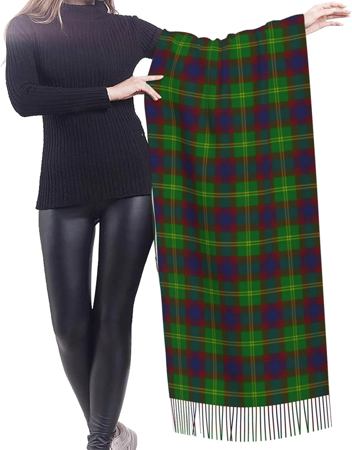 Scottish Clan Guthrie Tartan Plaid Imitation Cashmere Tassel Scarf Winter Scarf Autumn Softest Classic Warm