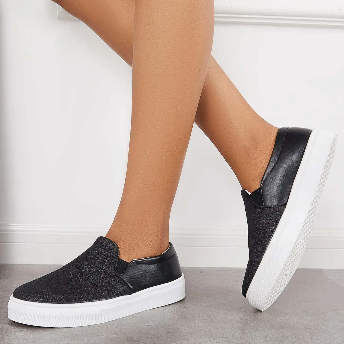Sohiwoo  sneaker Casual Shiny Skate Shoes Comfy Daily Sneakers