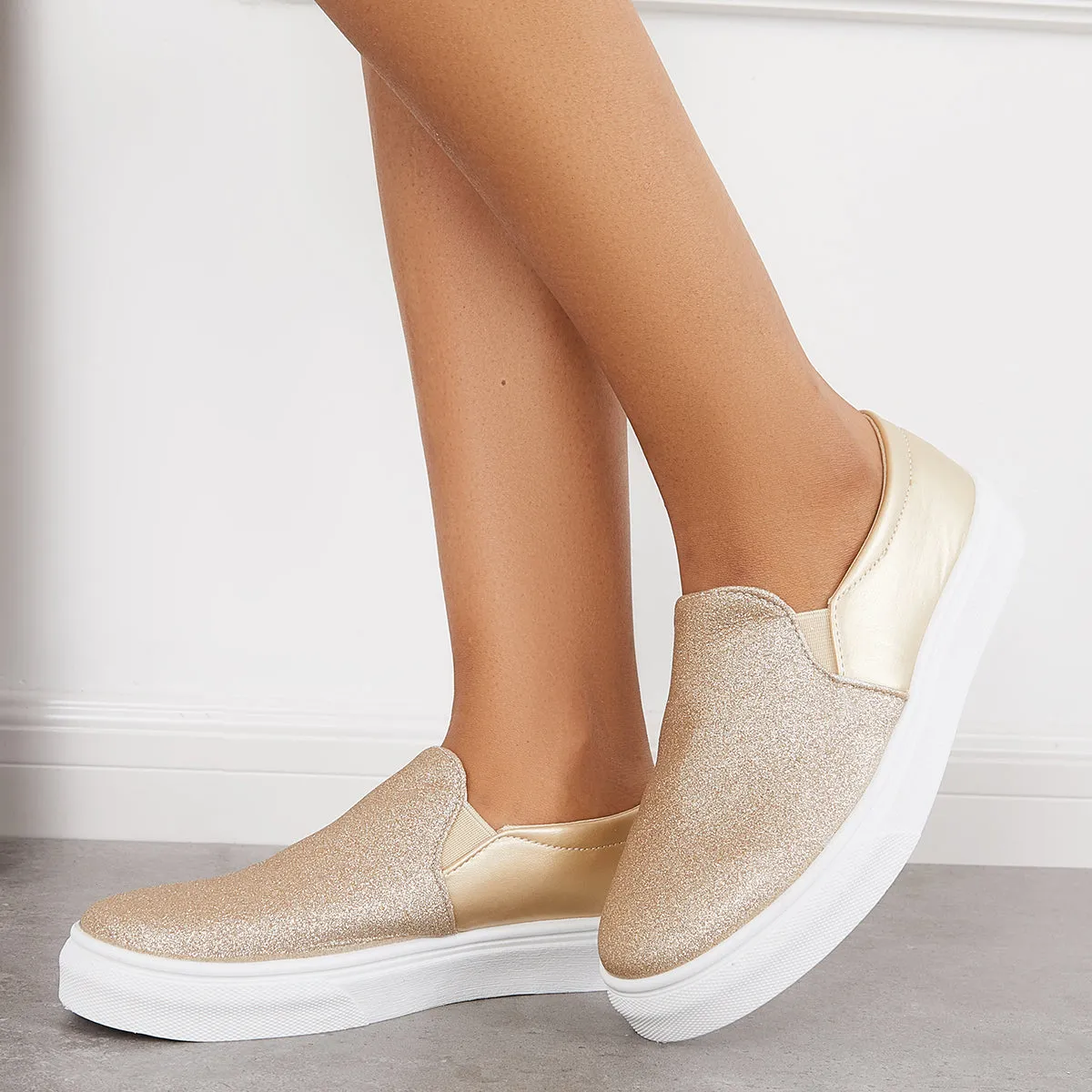 Sohiwoo  sneaker Casual Shiny Skate Shoes Comfy Daily Sneakers