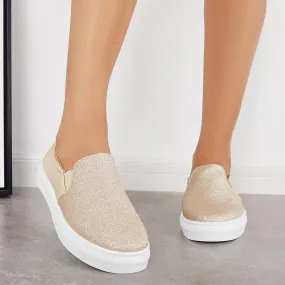 Sohiwoo  sneaker Casual Shiny Skate Shoes Comfy Daily Sneakers