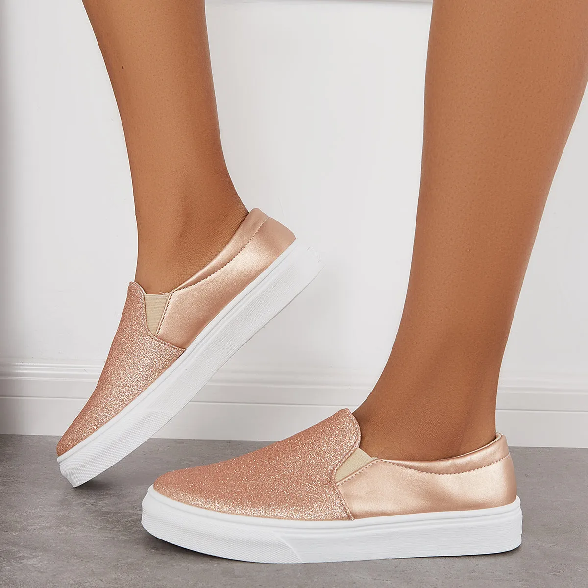 Sohiwoo  sneaker Casual Shiny Skate Shoes Comfy Daily Sneakers
