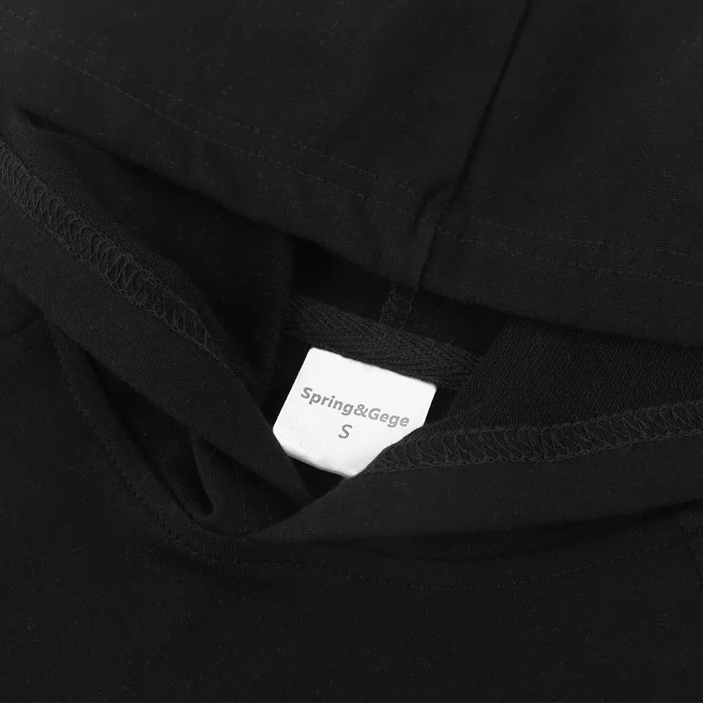Spring&Gege Boys Light Weight Long Sleeve Hooded T-shirt Casual Solid Pullover Hoodie with Pocket