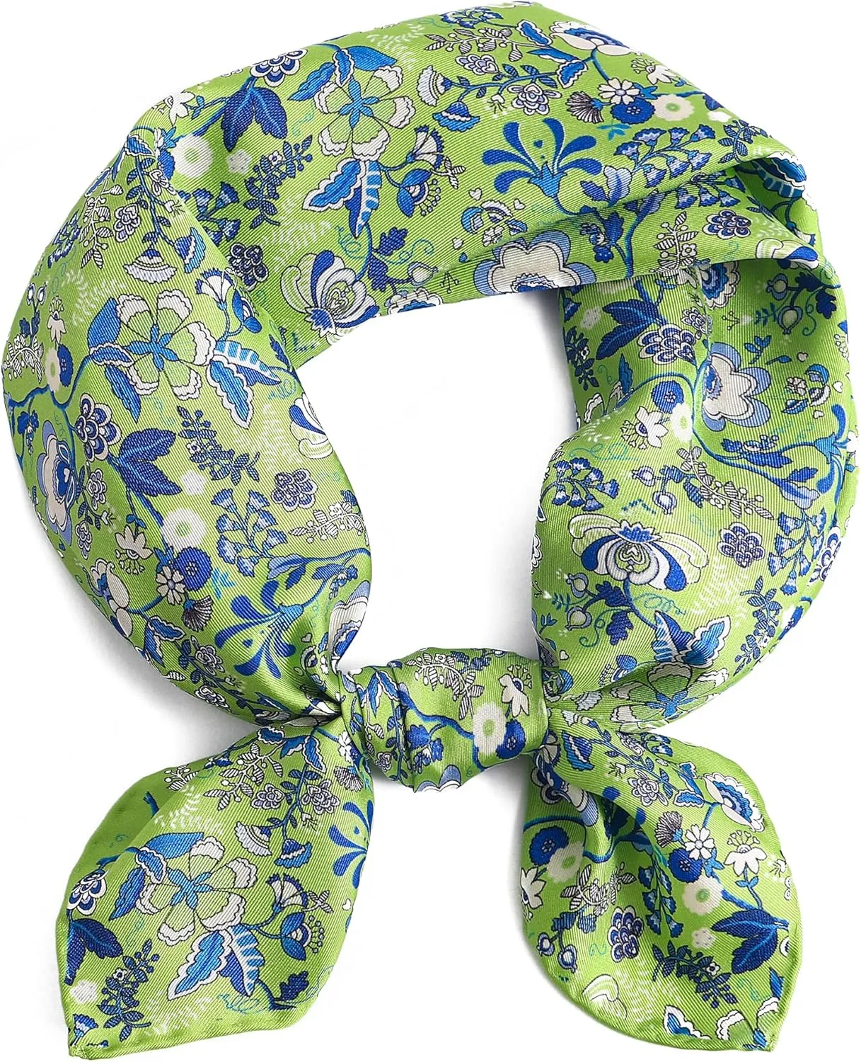 STARWHISPER 100% Pure Mulberry Silk Scarf-27''x27'' 14MM Pure Silk Twill Scarf for Women Square Scarf with Gift Packaging