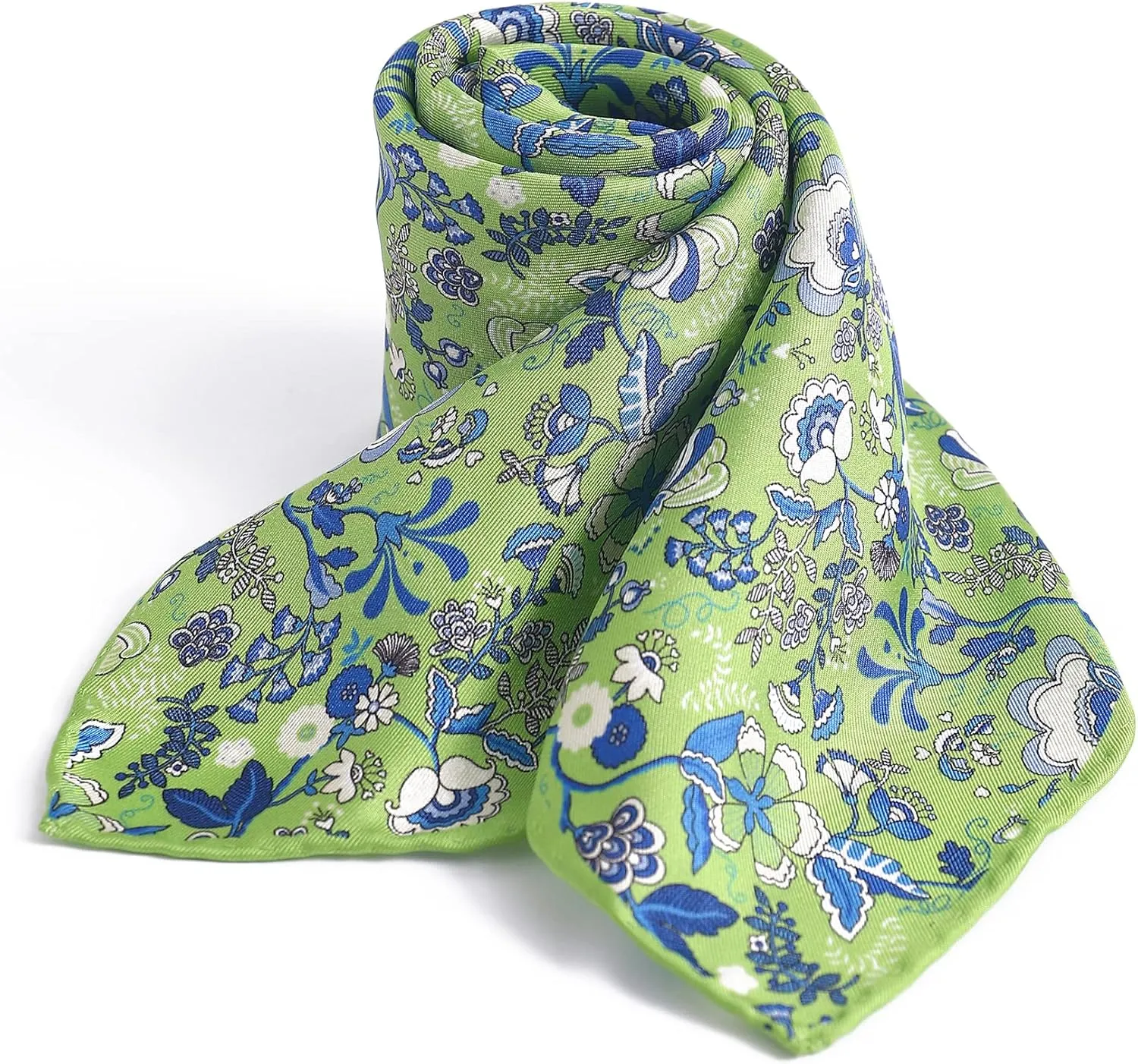 STARWHISPER 100% Pure Mulberry Silk Scarf-27''x27'' 14MM Pure Silk Twill Scarf for Women Square Scarf with Gift Packaging