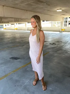 Stella Pastel Pink Maxi Dress