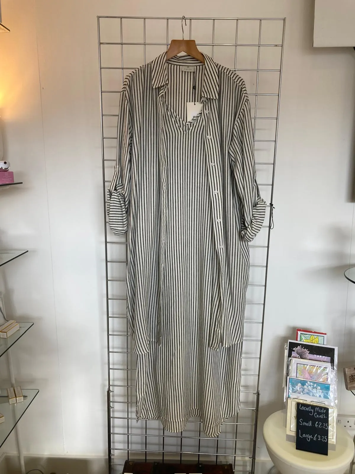 stripe maxi dress
