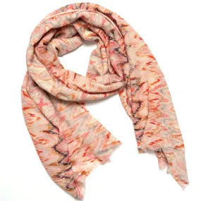 Wool Scarf- Flame in magenta